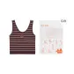 Tank Top-Leopard Brown Stripes
