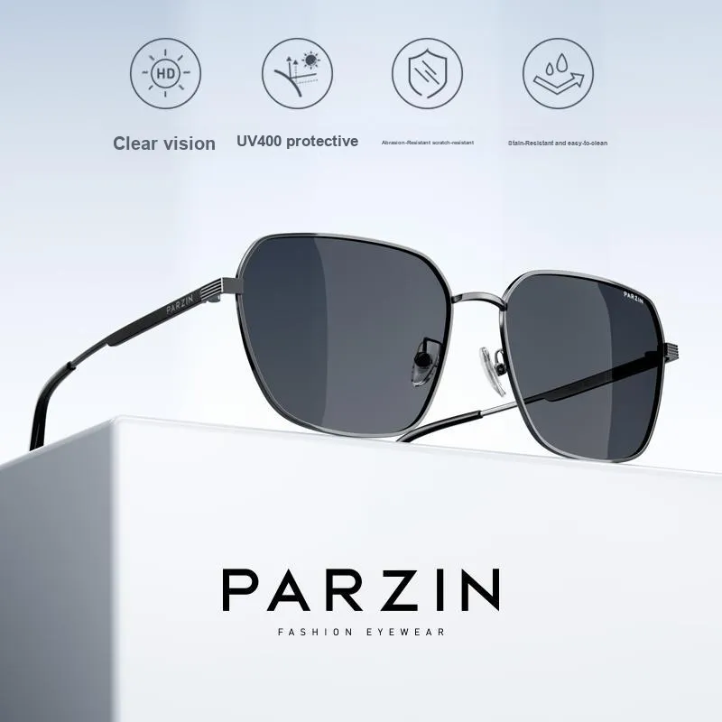 PARZIN Irregular Shape Sunglasses Men's-5