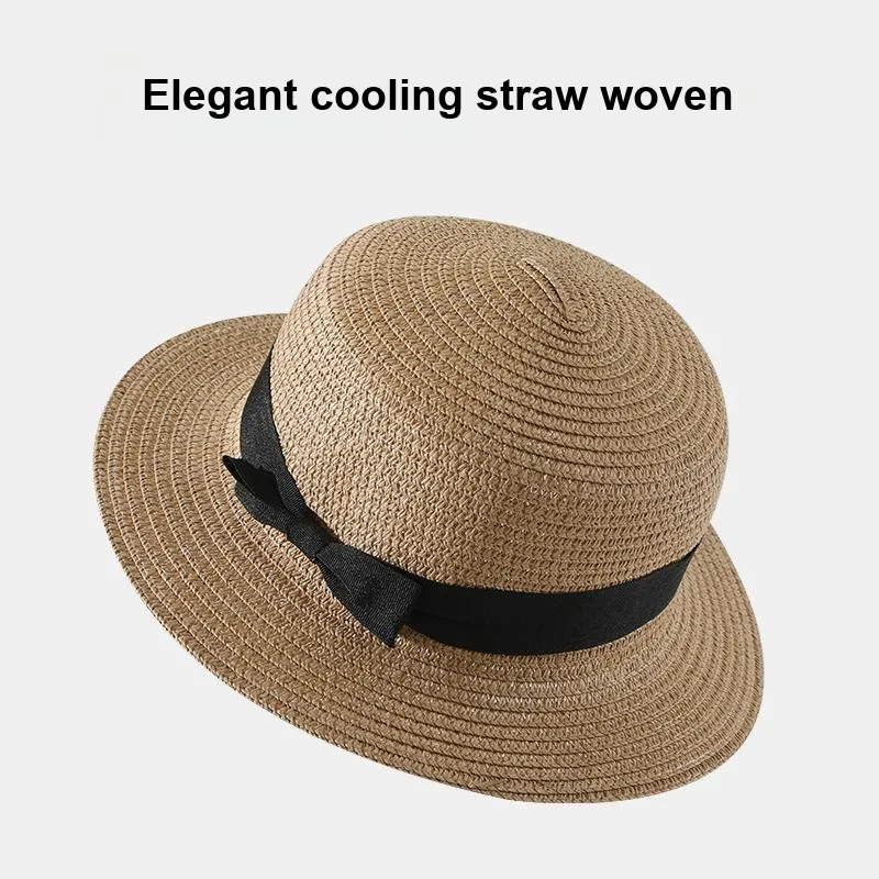 NANJIREN Straw Woven Sun Protection Hats Women's-6