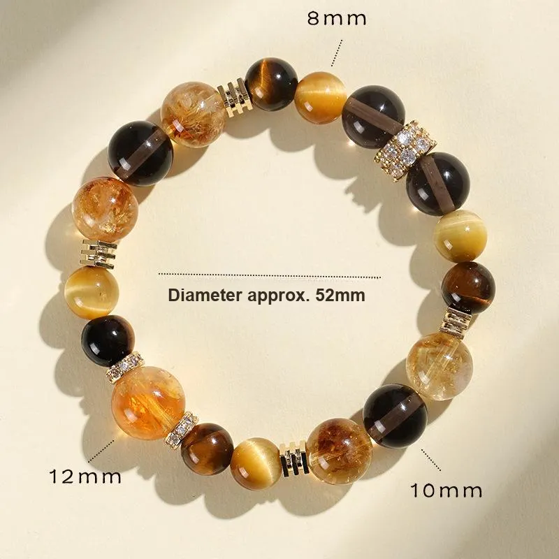 Tanner Tiger's Eye Stone Bracelets Unisex-1