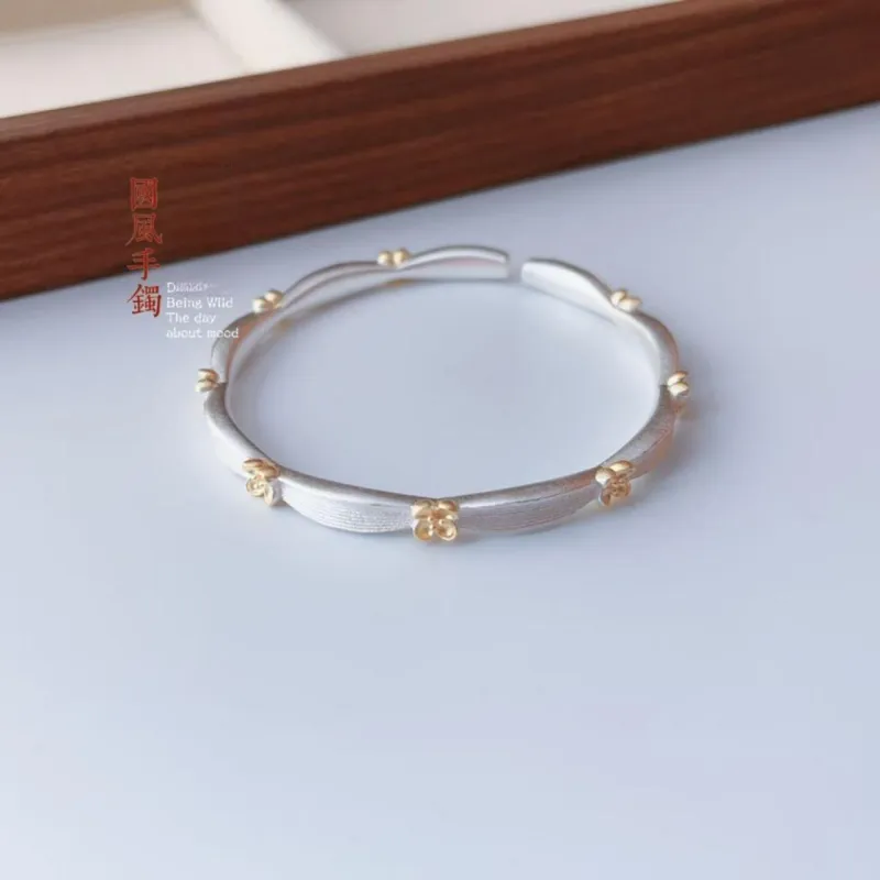 U state 999 Fine Silver Sterling Silver Bracelets Women's-3