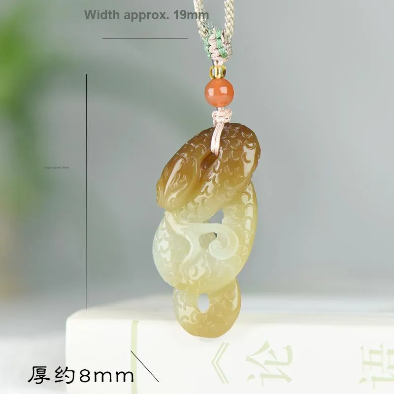KUNYUYAO Hetian Jade Pendants White Jade Unisex-40