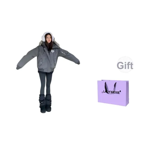 LADYXIEXIE Хлопковый пуховик унисекс