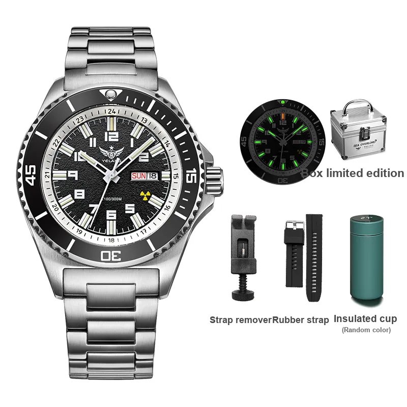 YELANG Men Green SUBMARINER Collection Watch-10
