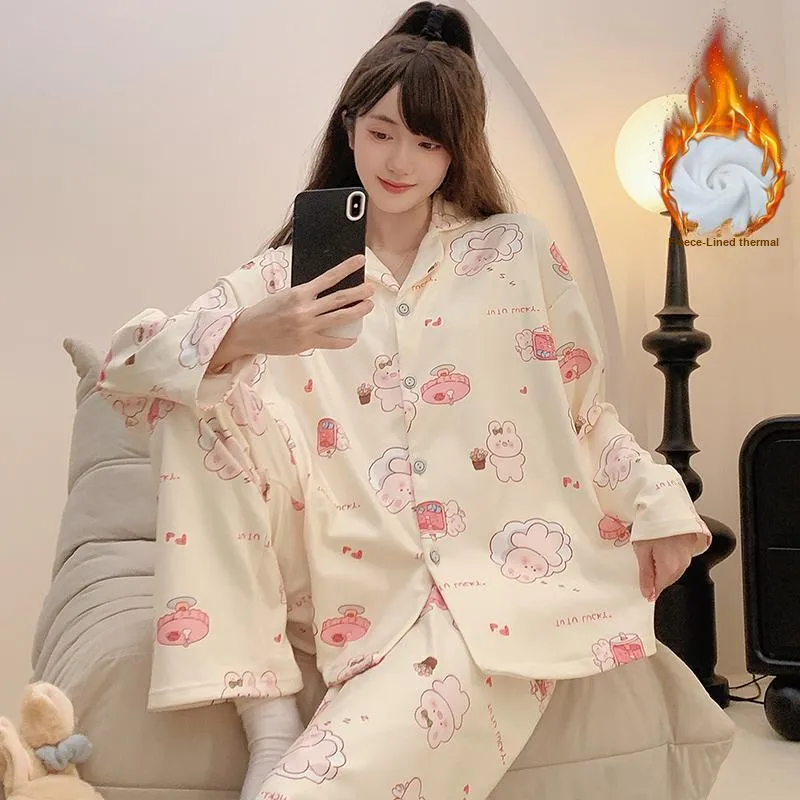 XIAFENYAN Pajama Gift Boxes Women's Apricot-5