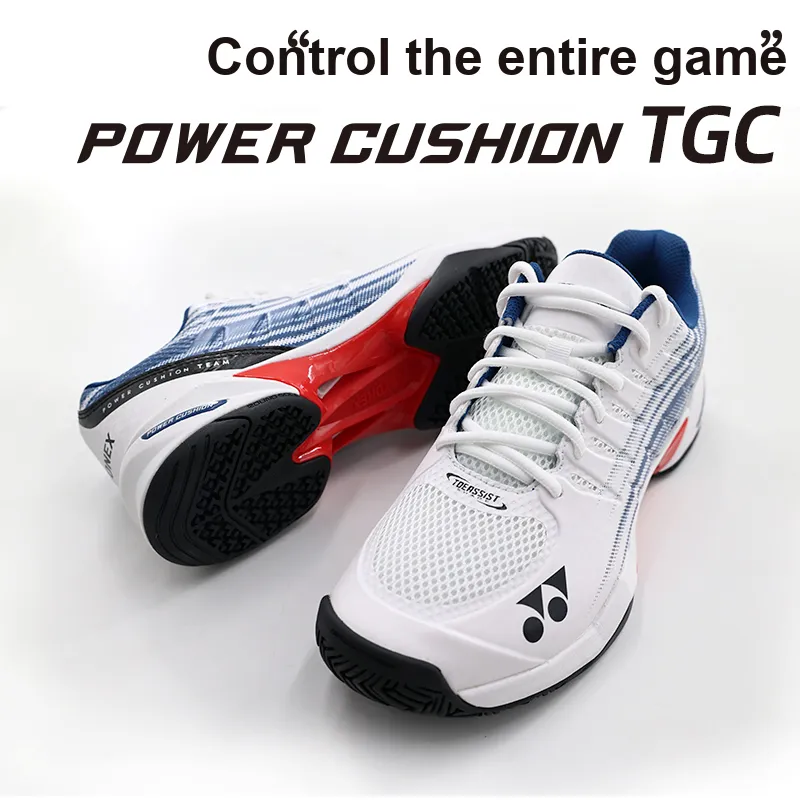 YONEX Balanced Support, Breathable, Lightweight, Impact Resistant Low Top Tennis Shoes Men's White Dark Blue-6