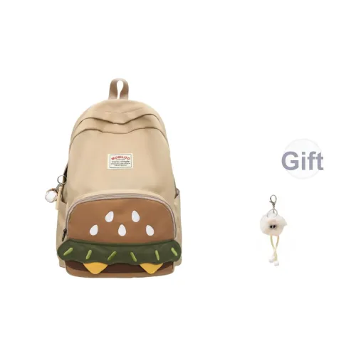 PULEWEI Nylon Backpack Large Unisex Khaki Brown PULEWEI Нейлоновый рюкзак большой унисекс хаки коричневый
