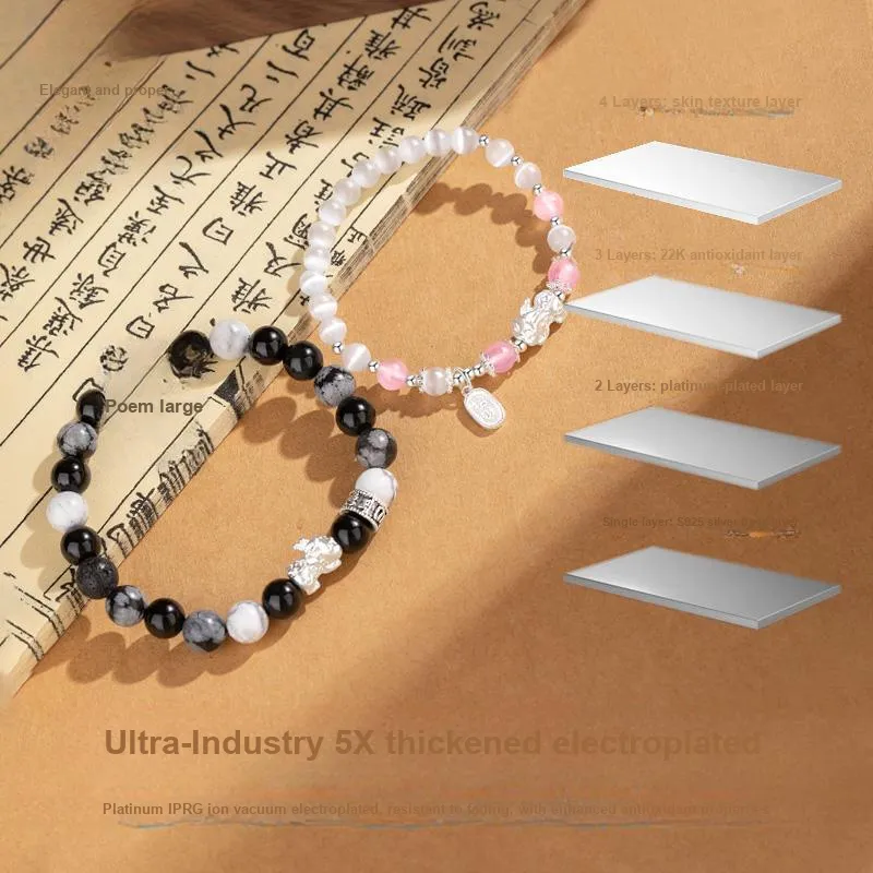 MOLADY Obsidian Bracelets Unisex-3
