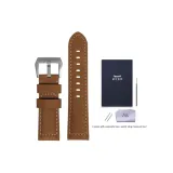 Brown Silver-Tone Buckle