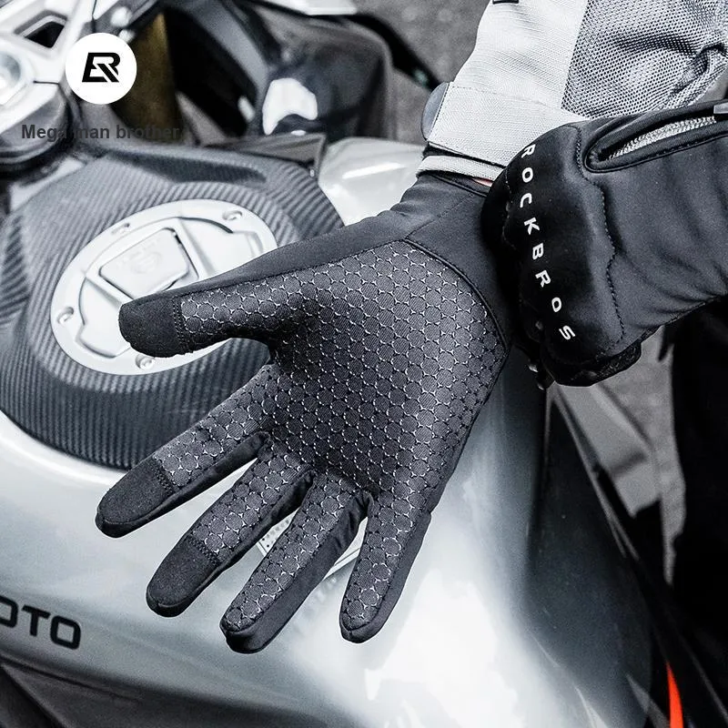ROCKBROS Riding Equipment Cycling Glove Outdoor Unisex Polar Fleece S/M/L/XL/XXL Black-1