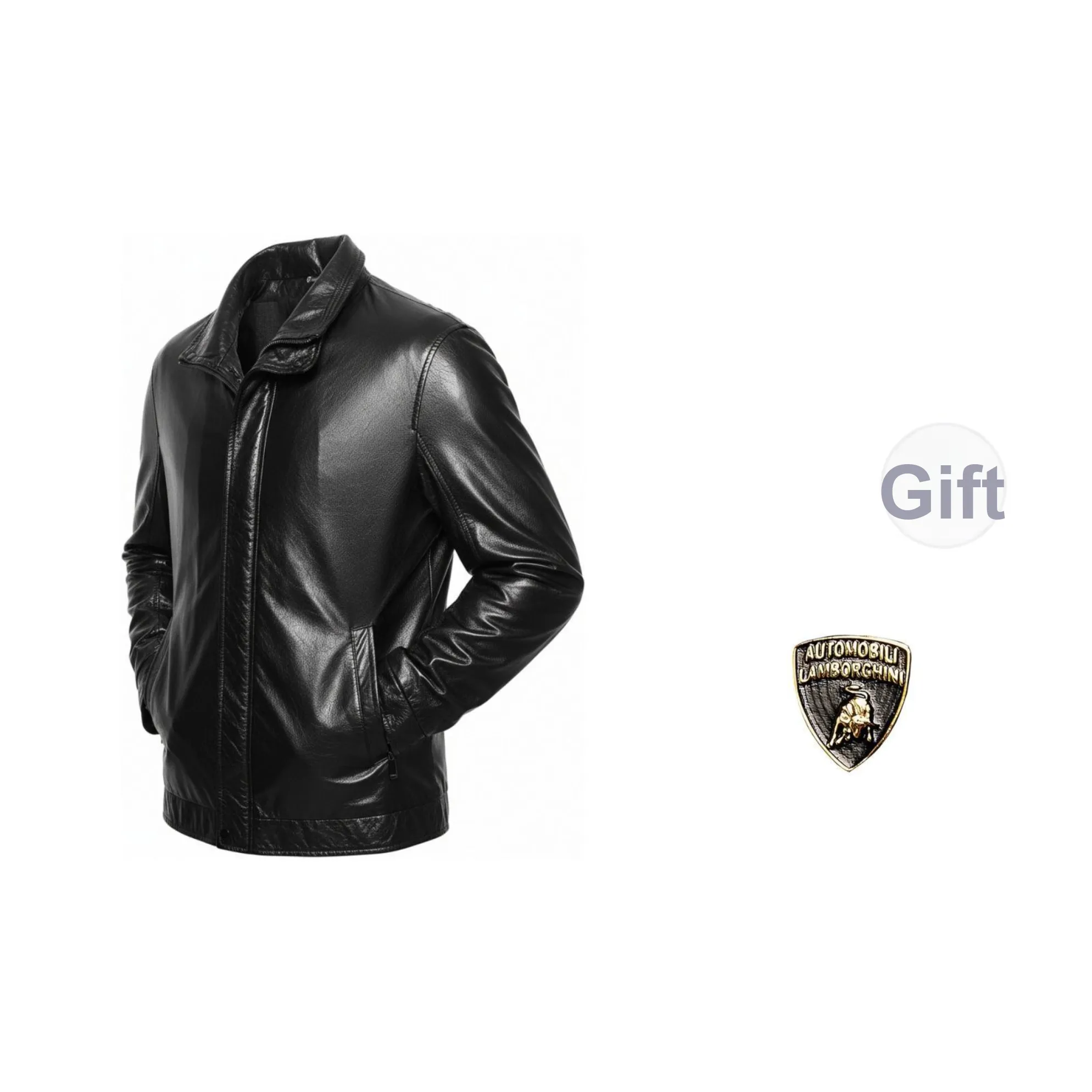 AUTOMOBILI LAMBORGHINI Кожаная куртка унисекс