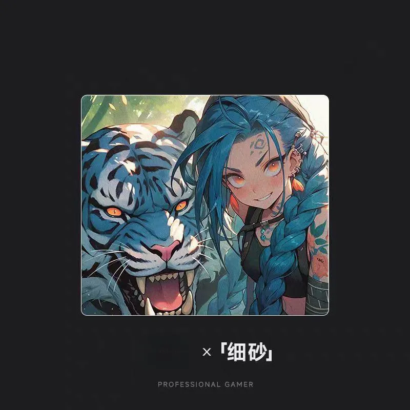 SALTOINC Good Looking Jinx Crystal Snow/Sand Mist Upgraded Resin FPS Professional Hard Esports Large Size Mouse Pads-15
