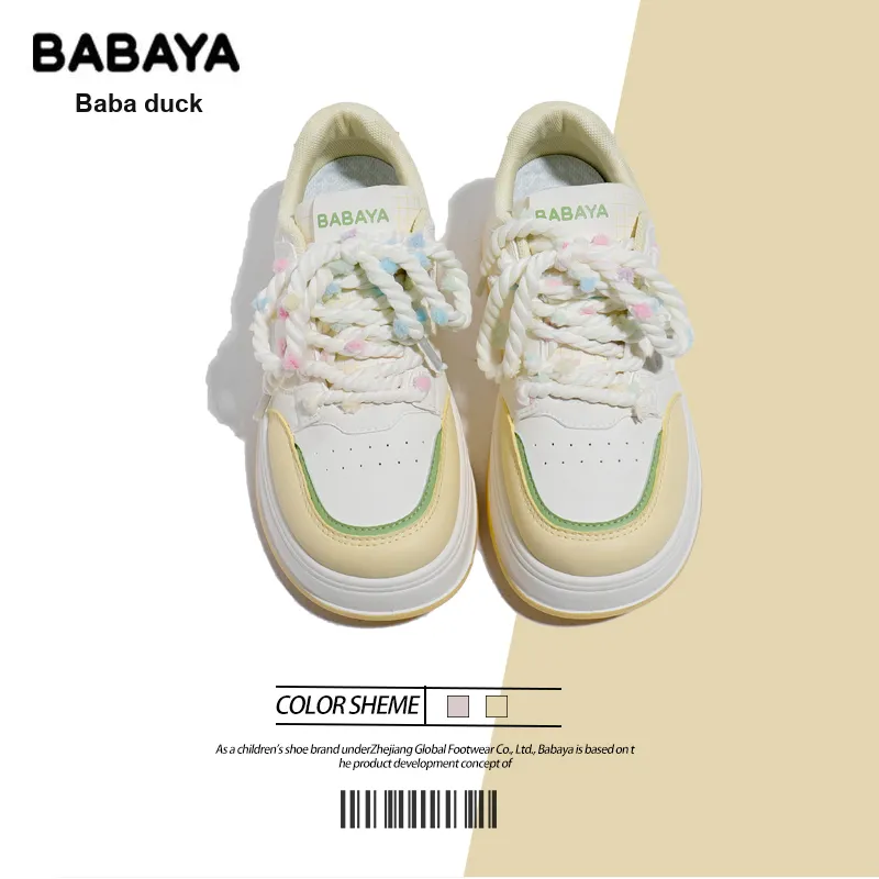 Babaya Anti Slip And Wear Resistant Height Increasing Skateboard Shoes Women's-4