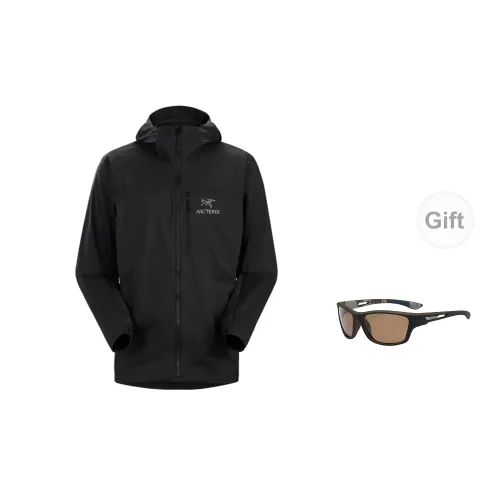 Arcteryx Squamish Windbreaker Jackets Men Black - Includes Eyeglasses, Tea Frame With Tea Lenses