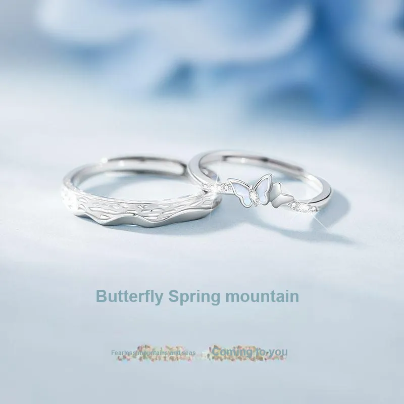 CLARKIA FLOWER S999 Fine Silver Rings Unisex-1