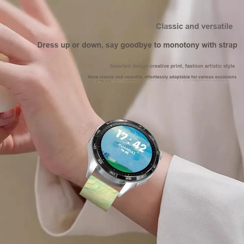 Mr. Strap Huawei Honor Compatibility Watch Band Silicone Material-4