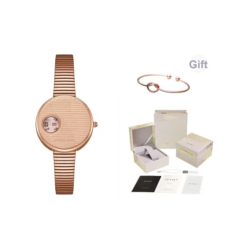 FEYERT Fayette Heart Window Small Round Watch Студенческий Модный Минималистский стиль Кварцевый механизм