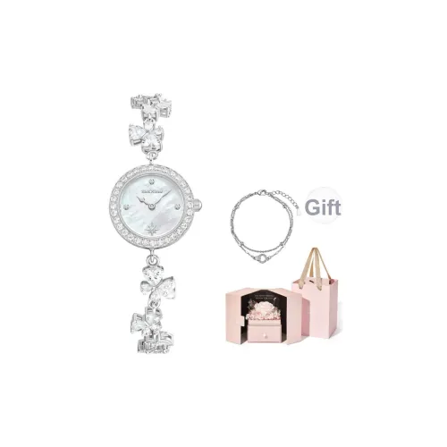 SINO GEM Кварцевый механизм нержавеющая сталь ремешок женские часы жемчужная раковина цвет циферблат часов