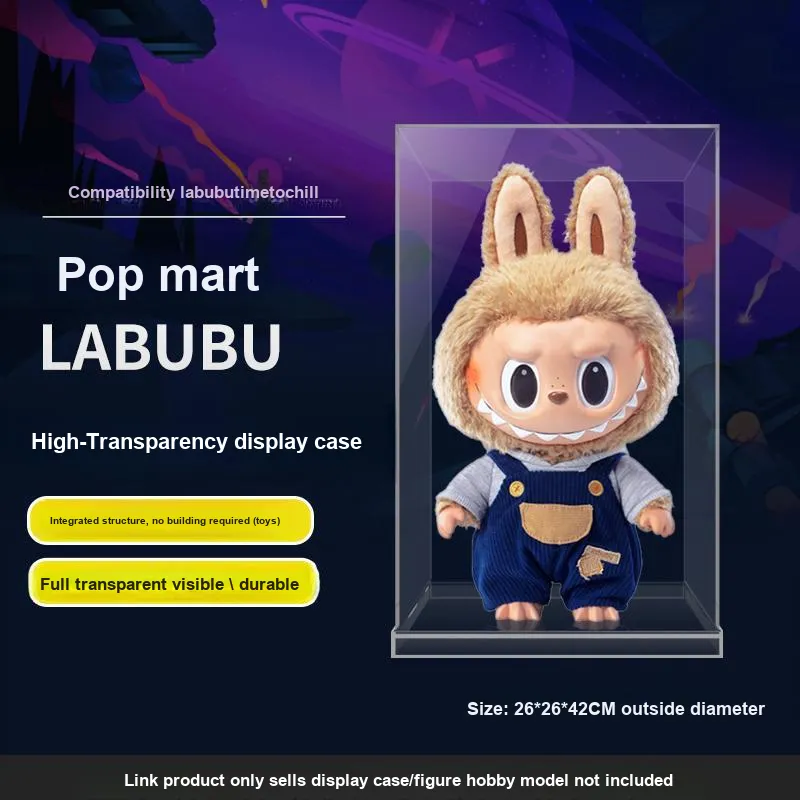 LIGHT YOUR BRICKS Compatibility Bubbles Matlabubu And ZIMOMO Vinyl Doll Display Case Model Accessories-14