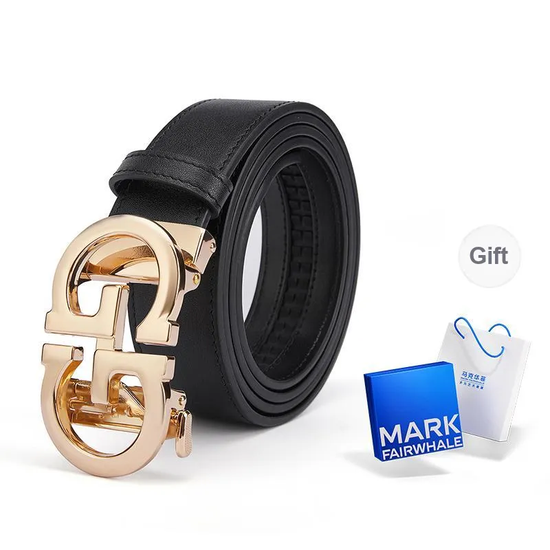 FAIRWHALE Cow Split Leather Leather Belts Men's Multicolor Width 3.5CM-16