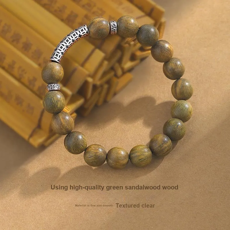 TANDU Green Sandalwood Wood Bracelets Unisex-26