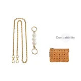 (Gold-Tone) Pearl+Decorative Chain Set
