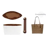(Dark Brown) City33 Two-Piece Set[Shoulder Strap Pad+Brown Waterproof Liner]❤No Compartment