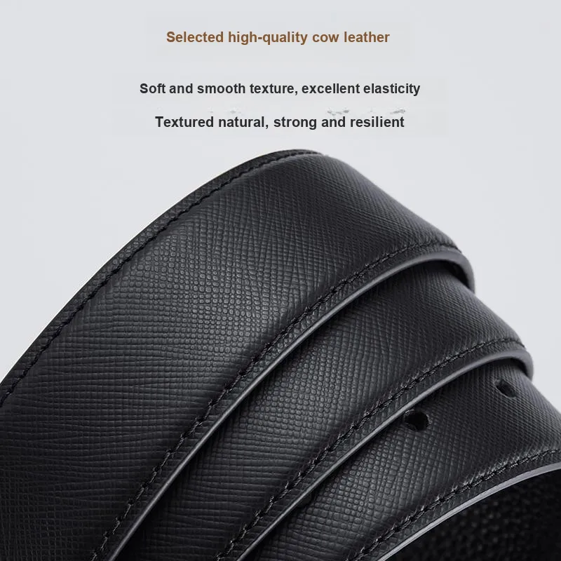 Jeccieziio Cow Leather Belts Men's Gunmetal Gold Silver Width 3.4cm Writing A Greeting Card Printing Photos-7