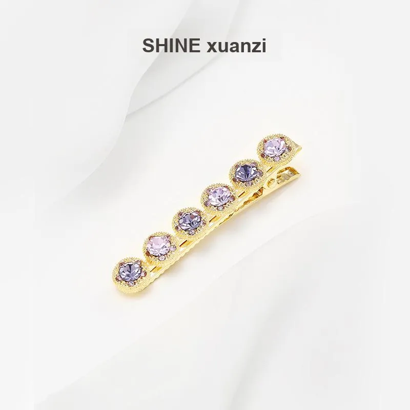 SHINE Alloy, Crystal Diamond Hair Clips Women's-1