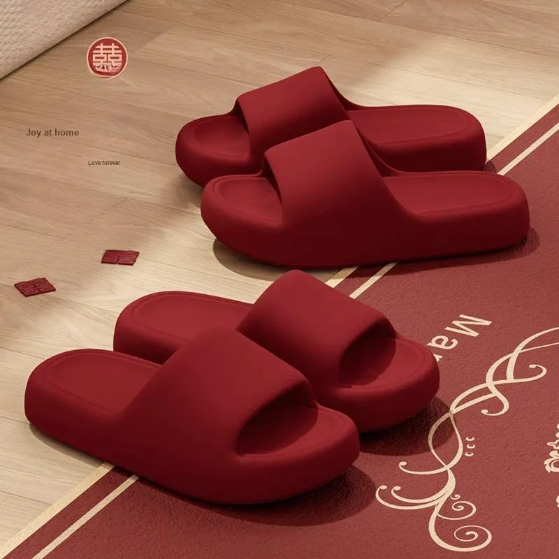 XMISTUO EVA Cut Out Slip Resistant Abrasion Resistant Quiet Slide Slippers Unisex-5
