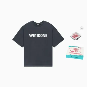 WE11DONE Logo print Cotton T shirt