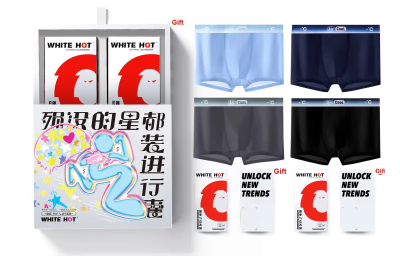 WHITE HOT Underpants Men's Premium Gift Box Set-1