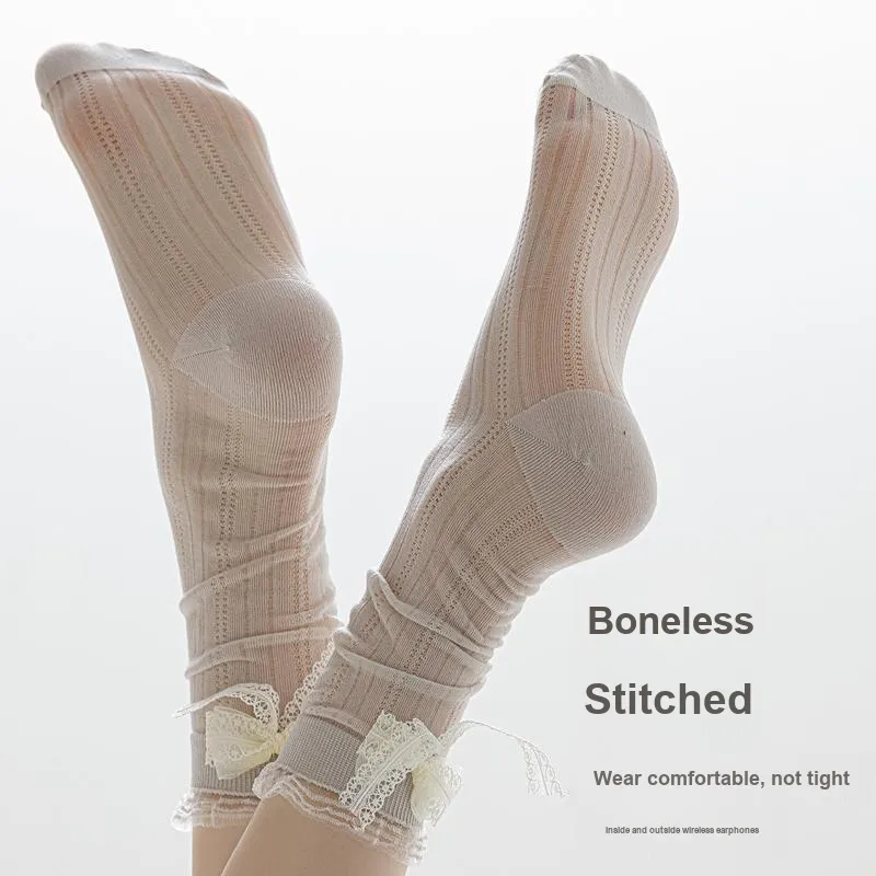 JIAZINI Mid-Calf Socks Women's Combo Set-28