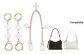 Gold Camellia *2 Extender Chain+Camellia Decorative Chain
