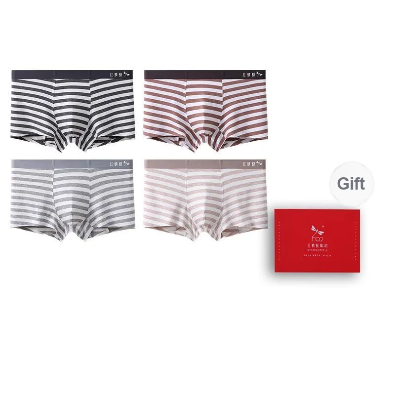 RED DRAGONFLY Cotton Panties Men's Box 4 Pack-10