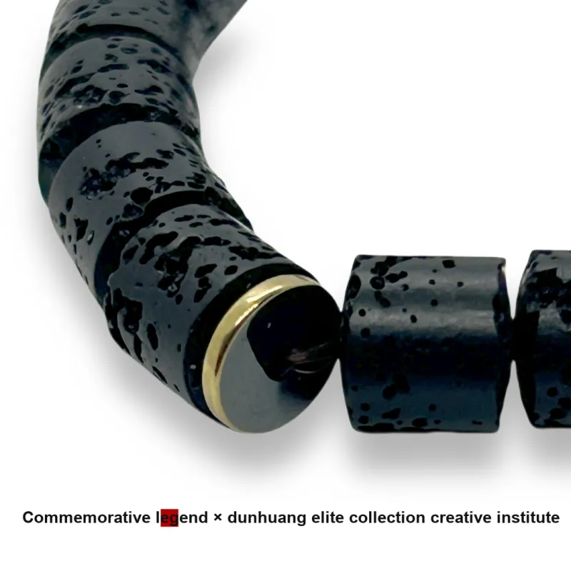ZANJICHUANQI Volcanic Rock Bracelets Unisex-4