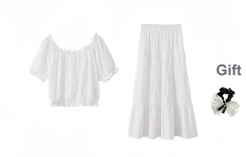 PAVEA Two Piece Skirt Sets Women's