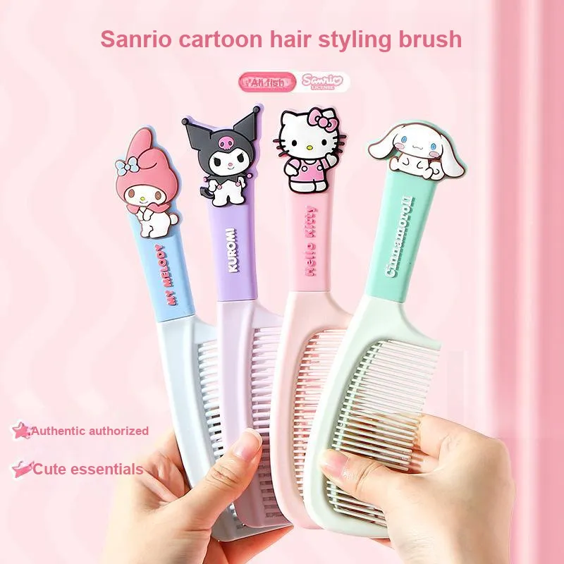 ALL SERIES x Sanrio Cartoon Iron Metal Mirror Comb Set Dormitory Essentials Dormitory Home Use Bedroom Desktop-5