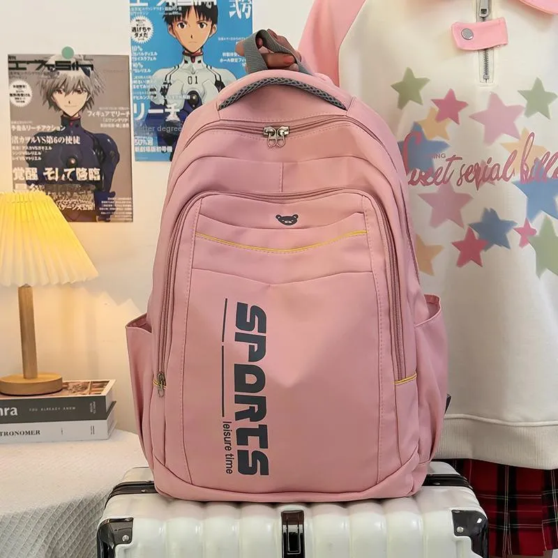 TOUTSEUL YOLO Canvas Backpack Regular Women's Pink/White/Black/Blue-1