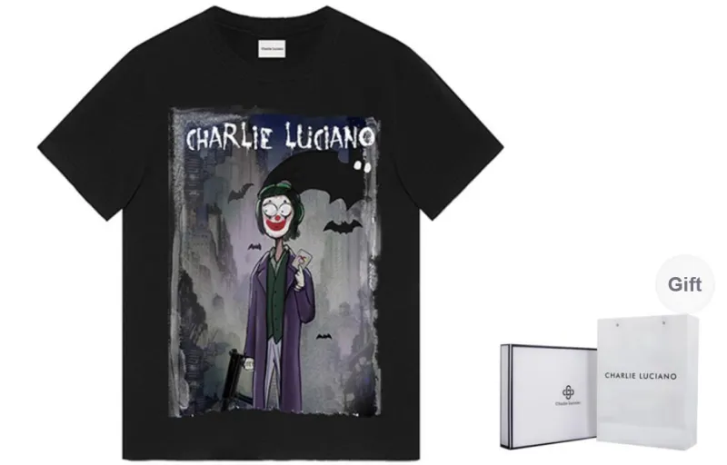 Charlie Luciano T Shirt Unisex Black-0
