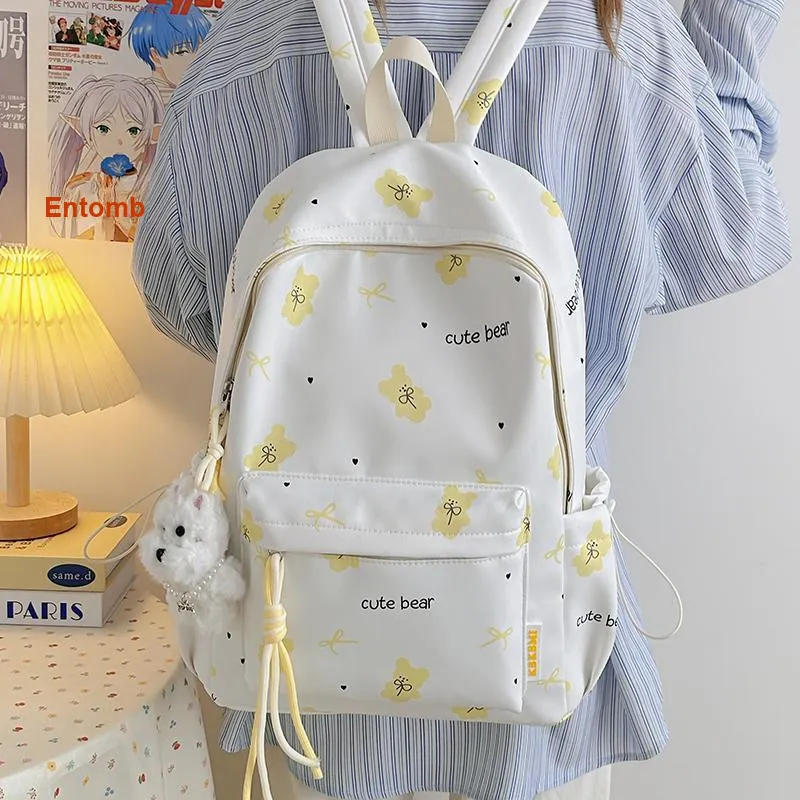 Kewuku Nylon Backpack Unisex Multicolor-14