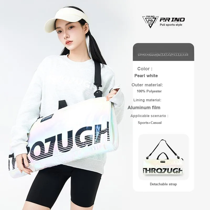 P.R IND Badminton Racket Bags 2 Pcs Multipurpose Strap Pearl White Unisex-2
