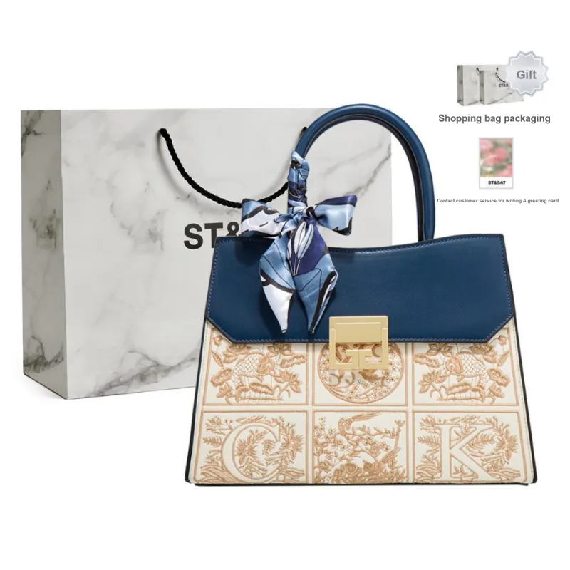 ST&SAT Synthetic Leather Wedding Handbag Regular Women's Red/Blue-6