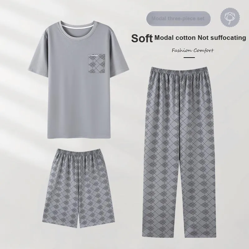 William Pajama Set Men's Image Color-1