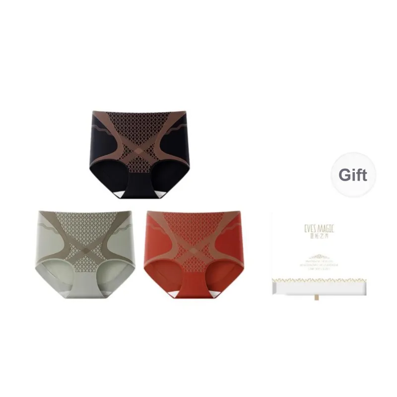 XIA.WA.ZHI.XIU Underpants Women's Shopping Bag 3 Pack-32