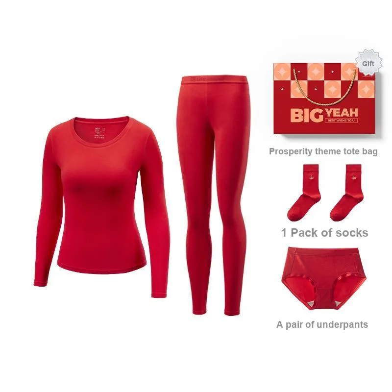 HLA Thermal Set Women's Red Gift Box Sets-0
