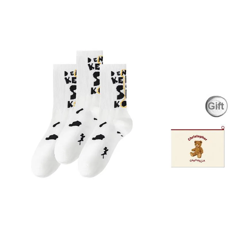 Caramella Mid-Calf Socks Men's Shopping Bag Combo Set-13