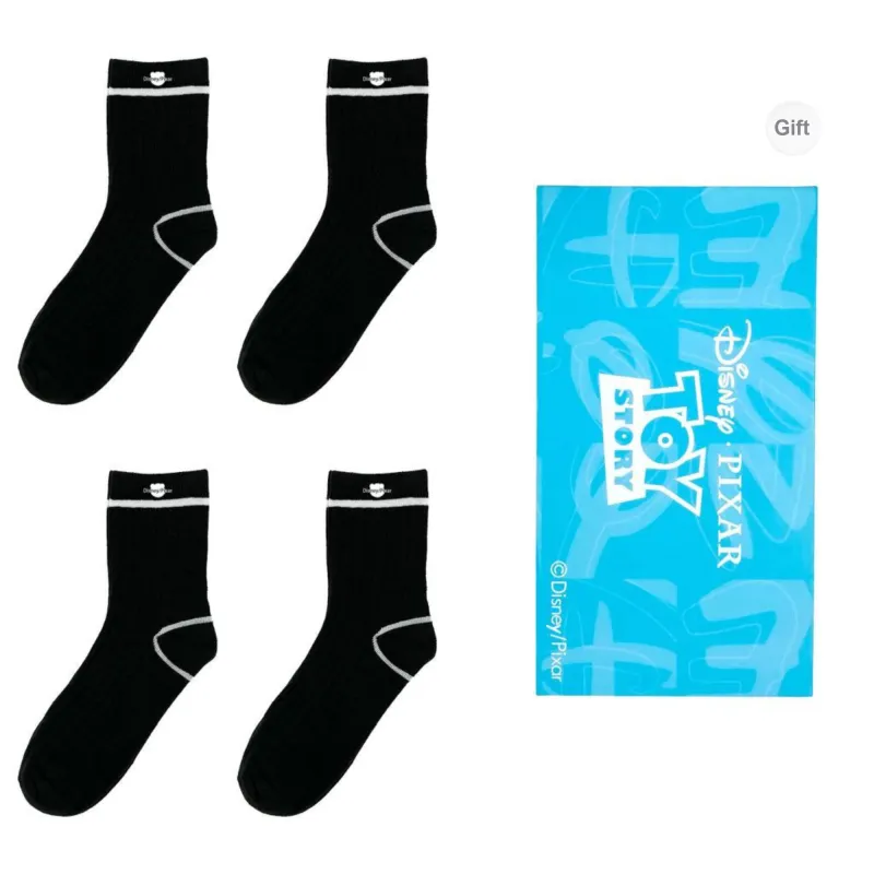Disney Mid Calf Socks Unisex Shopping Bag 4 Pack-6