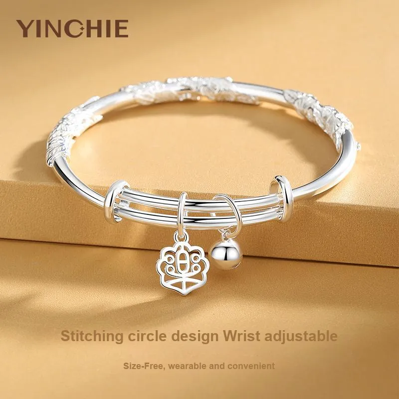 YINCHIE Niche Luxury Advanced Retro Bestie Gift Birthday Adjustable Jewelry Bangles Women's-9