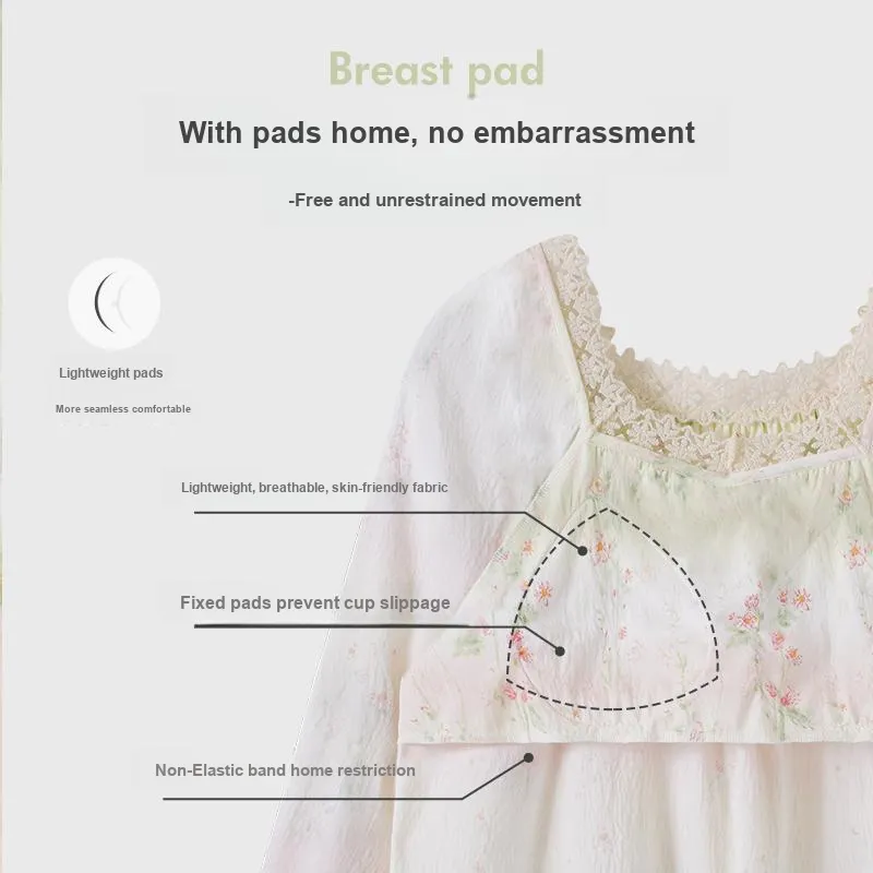 OUSHIBO Pajama Set Women's Apricot-2